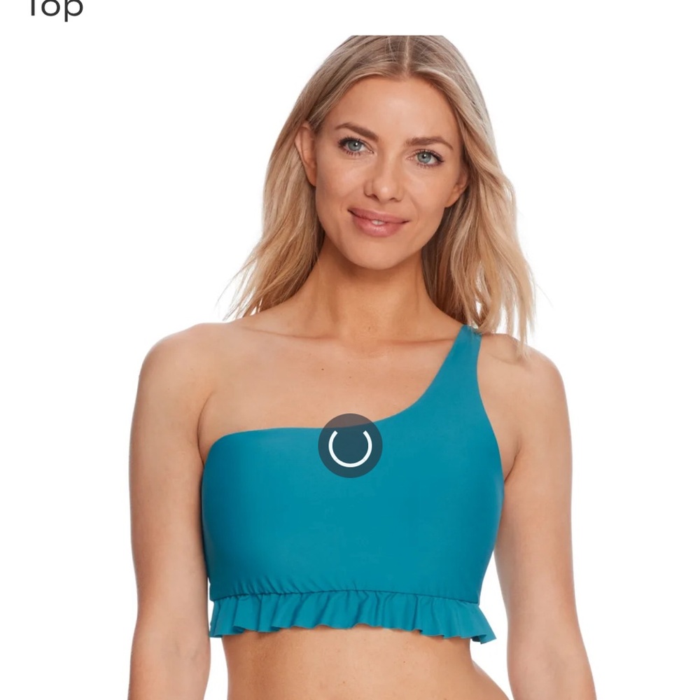 Bondi one shoulder underwire bikini top 34D
Nwt